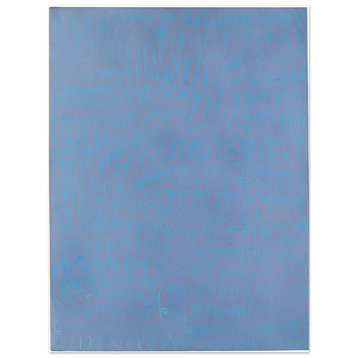 Carla Accardi - Azzurro turchese - 1964 75x100 cm / 30x40inches Fine Art Poster