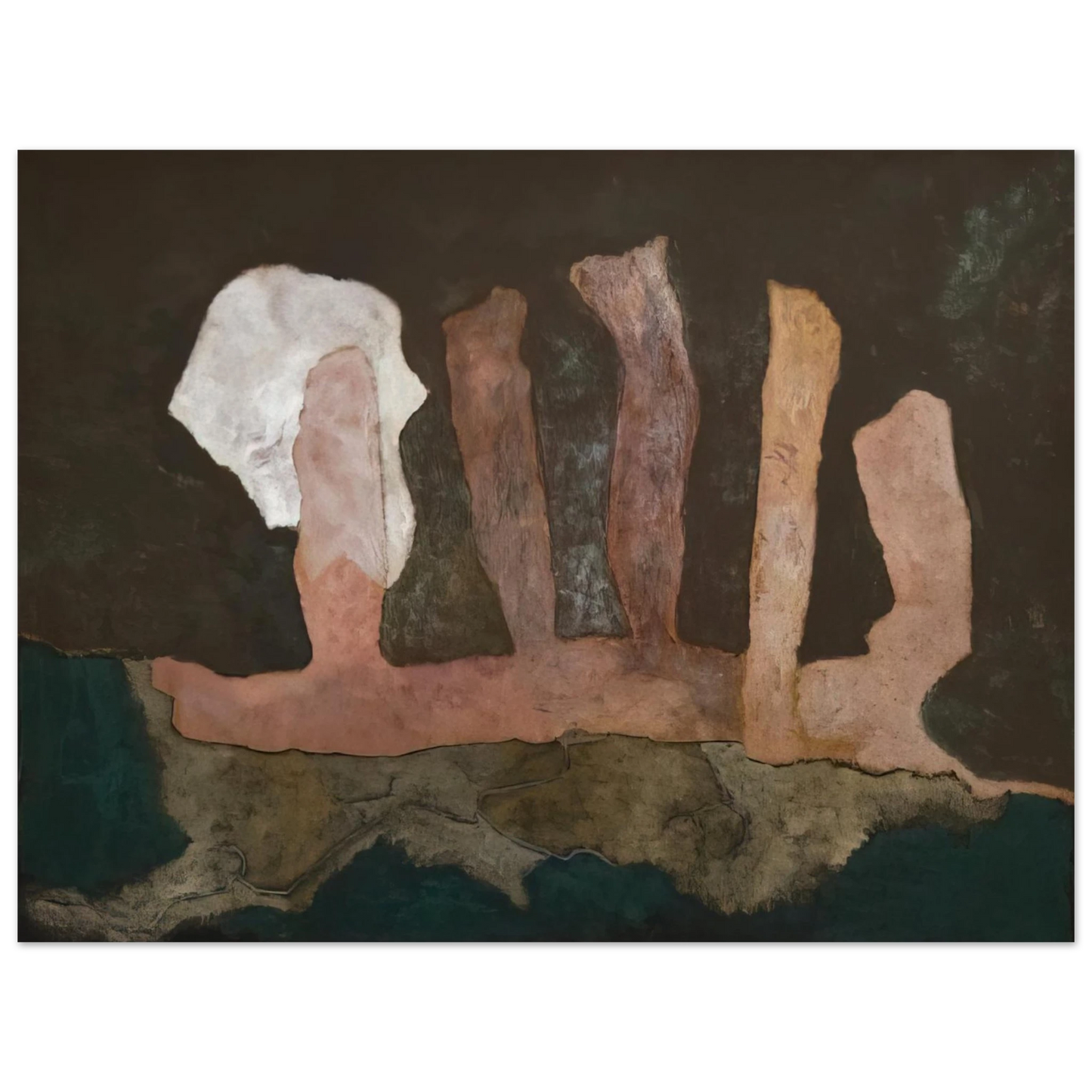 Theodoros Stamos - The Sacrifice - 1946 75x100 cm / 30x40inches Fine Art Poster