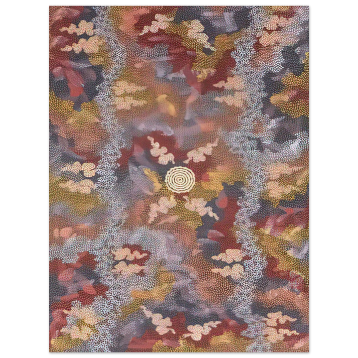 Clifford Possum Tjapaltjarri - Corkwood Dreaming - 1994 75x100 cm / 30x40inches Fine Art Poster