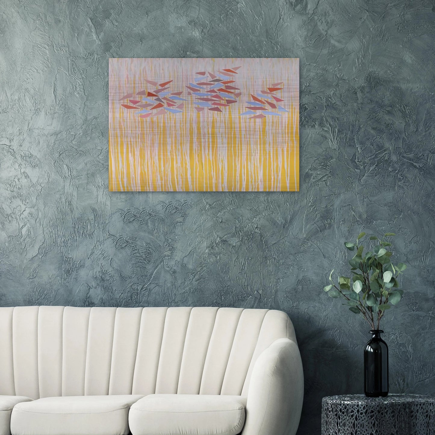 Vari-color gold - 1976 - Robert Goodnough Brushed Aluminum Print - 70x100 cm / 28x40 inches | Robert Goodnough Aluminum Print | Robert Goodnough Prints