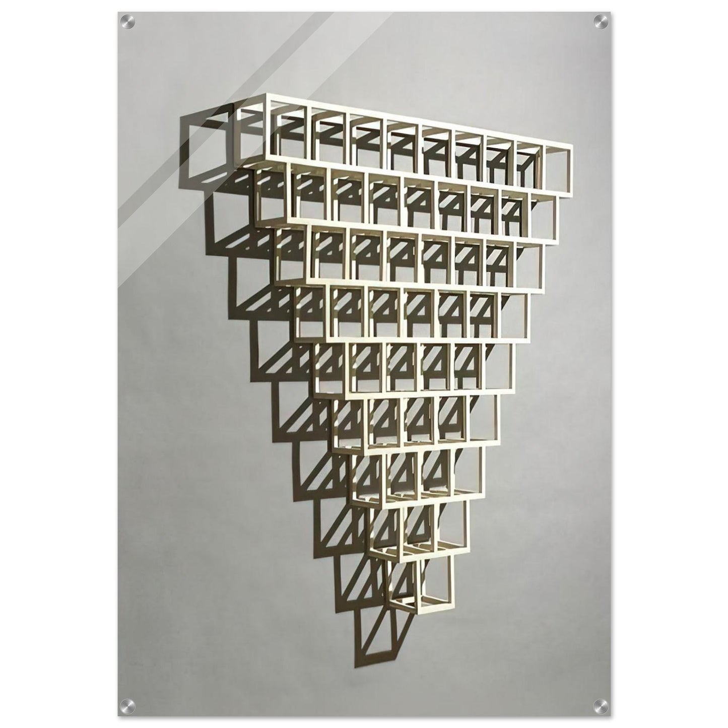 9-8-7-6-5-4-3-2-1 Half Off - Sol LeWitt Acrylic Print - 70x100 cm / 28x40″ inches