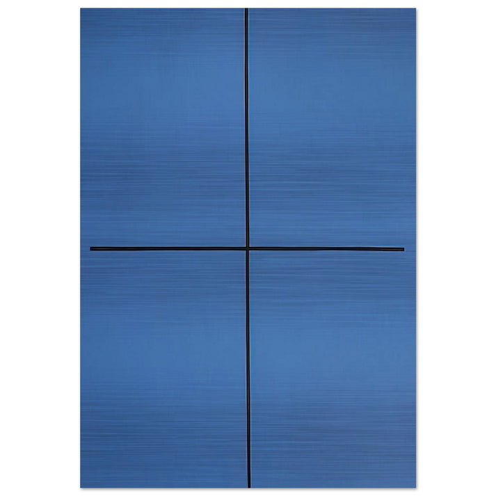 Event in Blue - 1994 - Leon Polk Smith Brushed Aluminum Print - 70x100 cm / 28x40 inches | Leon Polk Smith Aluminum Print | Leon Polk Smith Prints