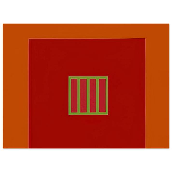 Peter Halley - Day-Glo Prison - 1982 75x100 cm / 30x40inches Fine Art Poster