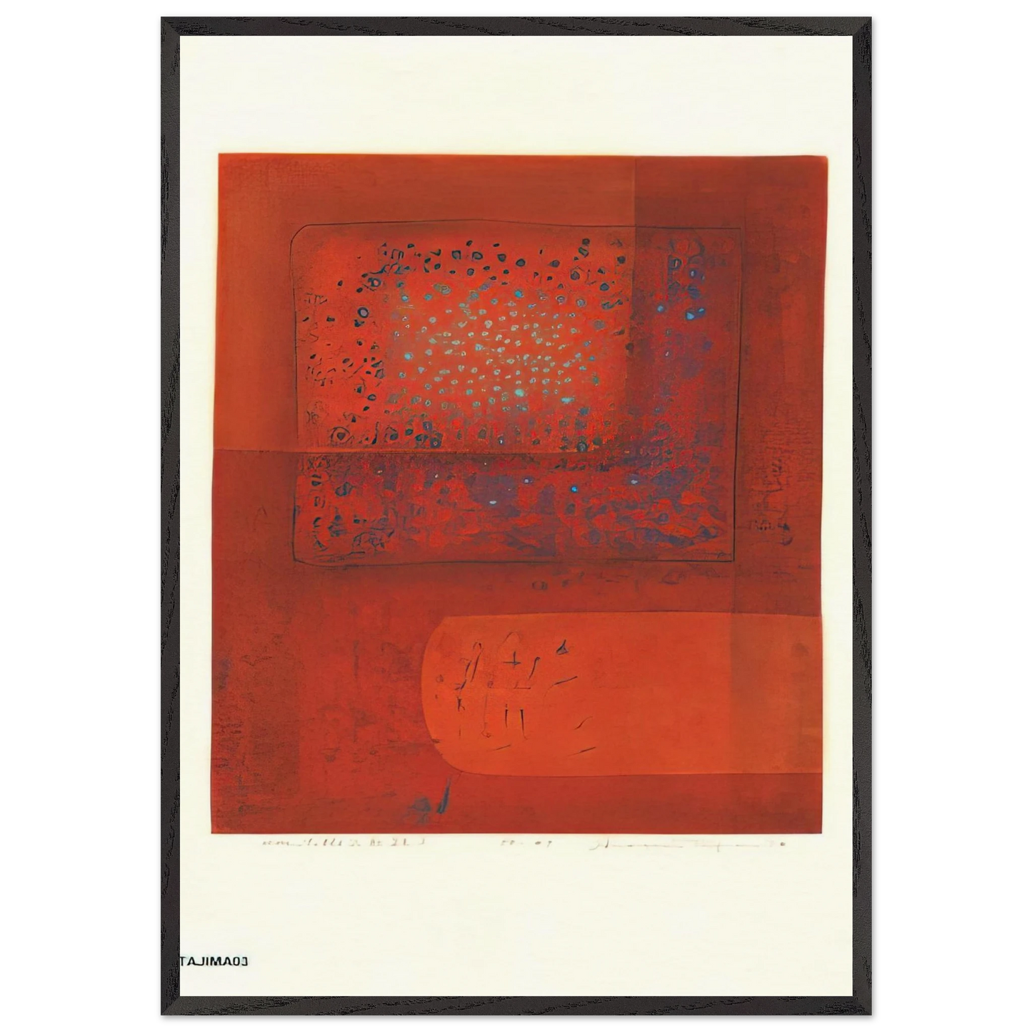Nontitle 2 - 1974 - Hiroyuki Tajima 70x100 cm / 28x40 inches Framed Art Print – Black Wooden Frame