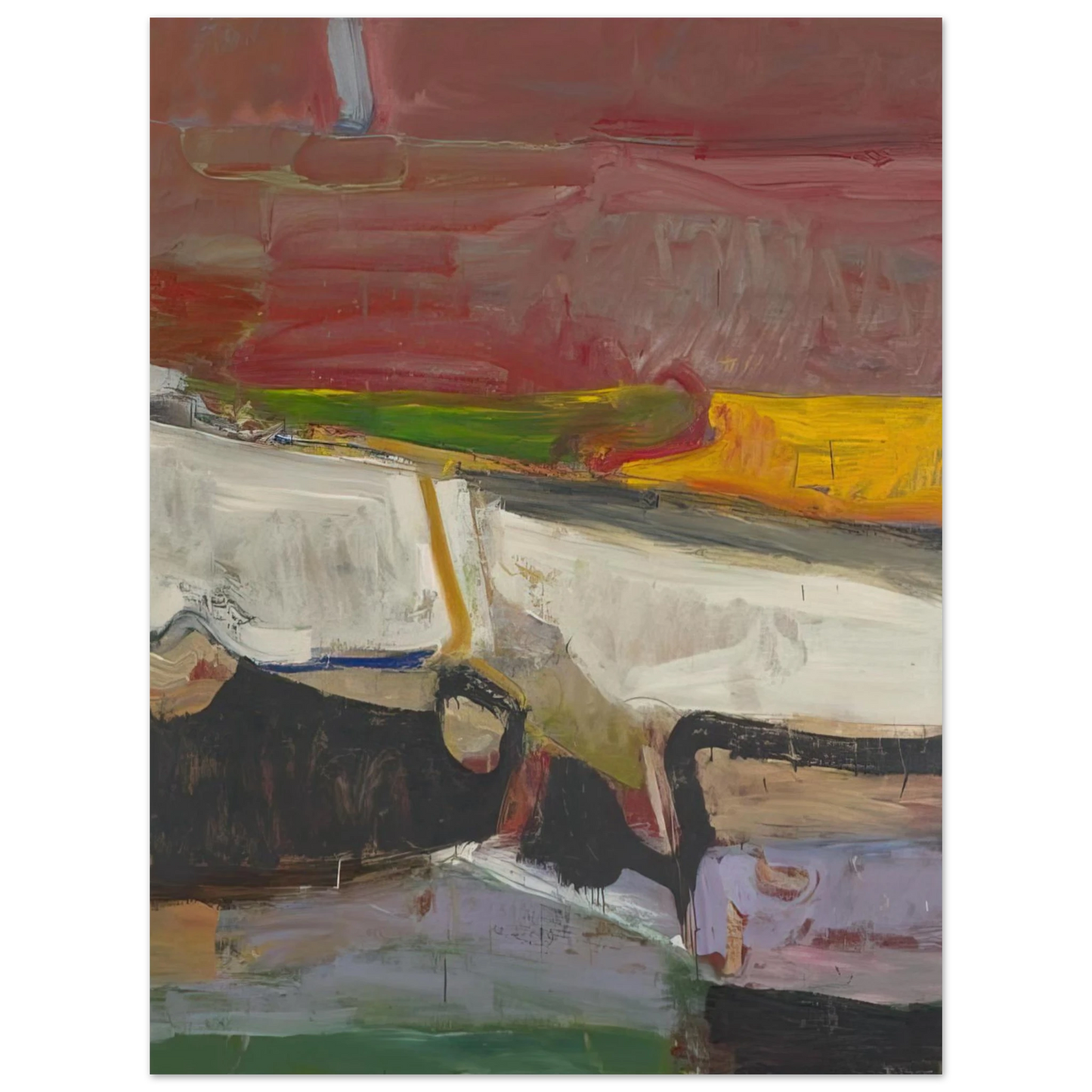 Richard Diebenkorn - Berkeley #59 75x100 cm / 30x40inches Fine Art Poster