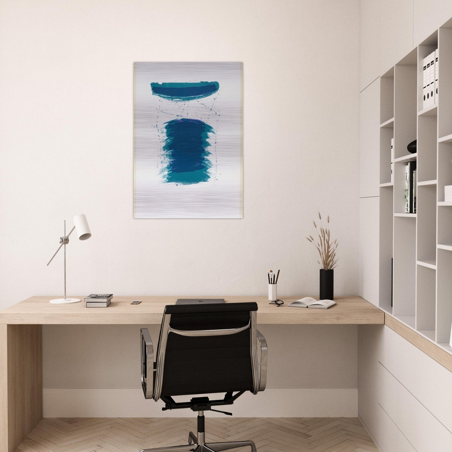 Very First Stone - Sam Francis Brushed Aluminum Print - 70x100 cm / 28x40 inches | Sam Francis Aluminum Print | Sam Francis Prints
