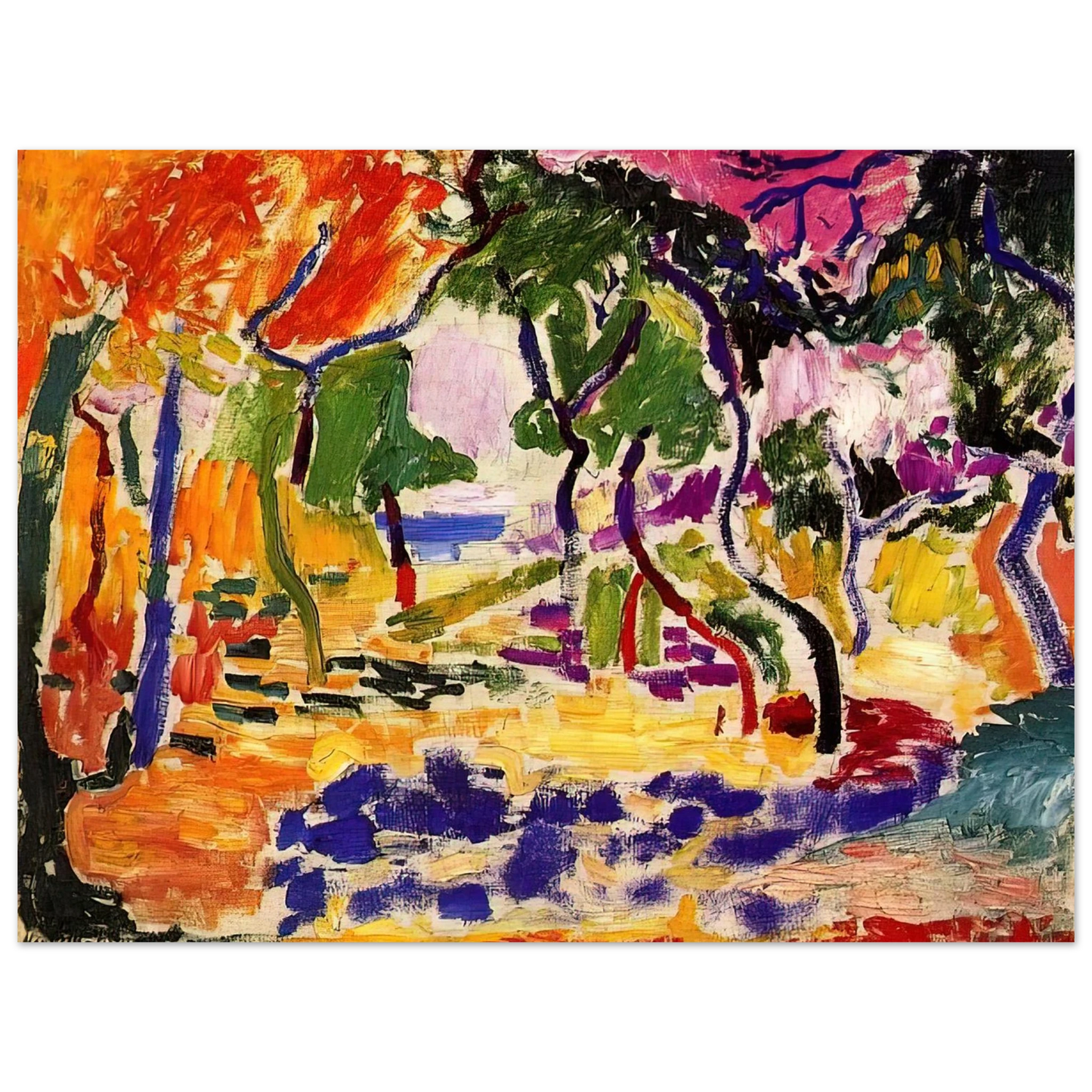 Henri Matisse - COUNTRYSIDE AT COLLIOURE 1905 75x100 cm / 30x40inches Fine Art Poster