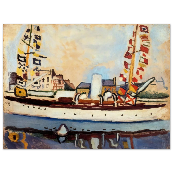 Raoul Dufy - THE ENGLISH YACHT 1906 75x100 cm / 30x40inches Fine Art Poster