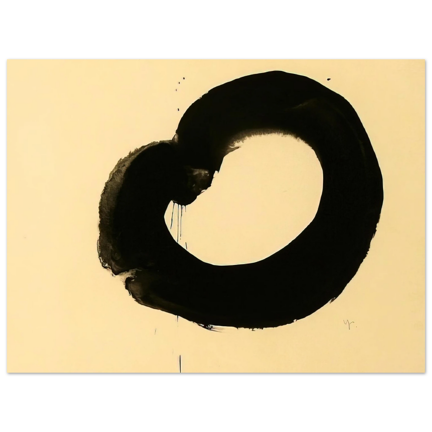 Jiro Yoshihara - Untitled - Art Informel, Zen 75x100 cm / 30x40inches Fine Art Poster