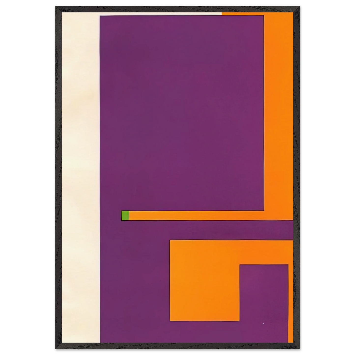 Untitled - 1957 N3 - Bruno Munari 70x100 cm / 28x40 inches Framed Art Print – Black Wooden Frame
