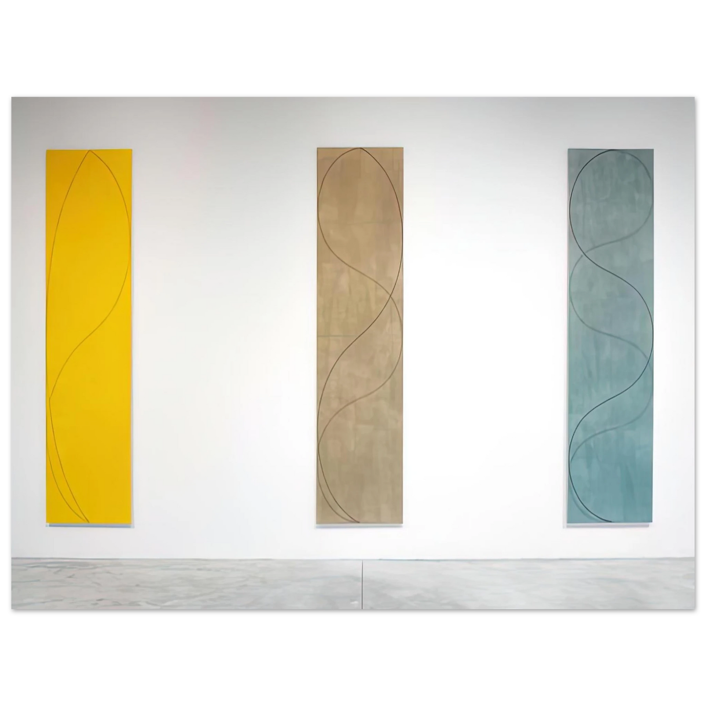 Robert Mangold - COLUMN PAINTINGS 2004 75x100 cm / 30x40inches Fine Art Poster