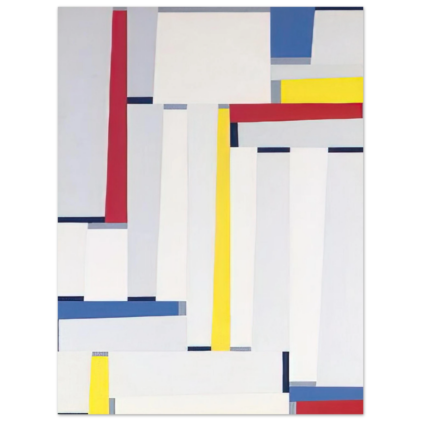 Fritz Glarner - Relational Painting #55 - 1951 75x100 cm / 30x40inches Fine Art Poster