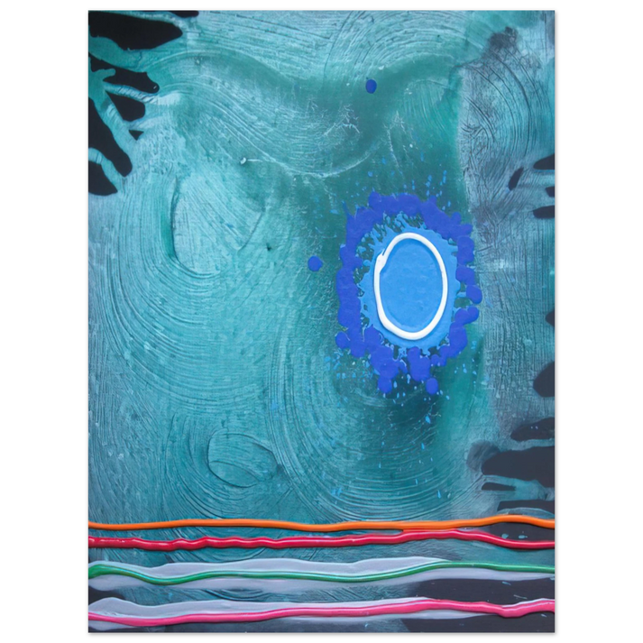 John Hoyland - Blue Moon - 2006 75x100 cm / 30x40inches Fine Art Poster