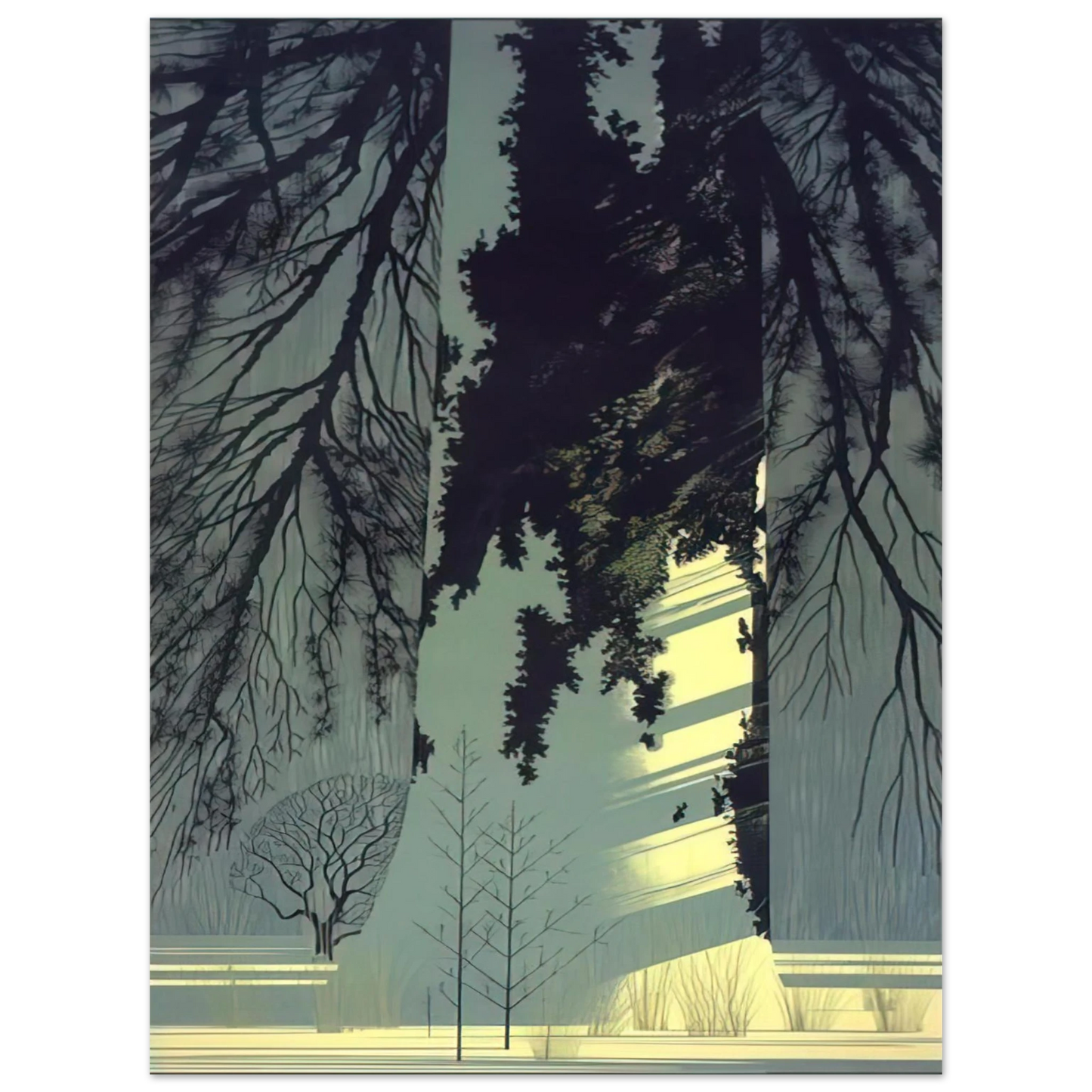 Eyvind Earle - Snow White 75x100 cm / 30x40inches Fine Art Poster
