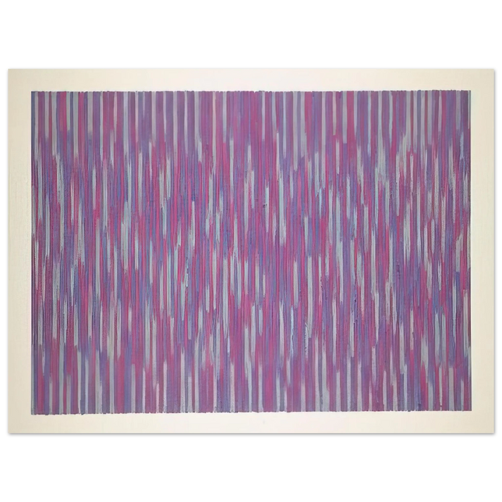Gene Davis - Red Picnic - 1984 75x100 cm / 30x40inches Fine Art Poster