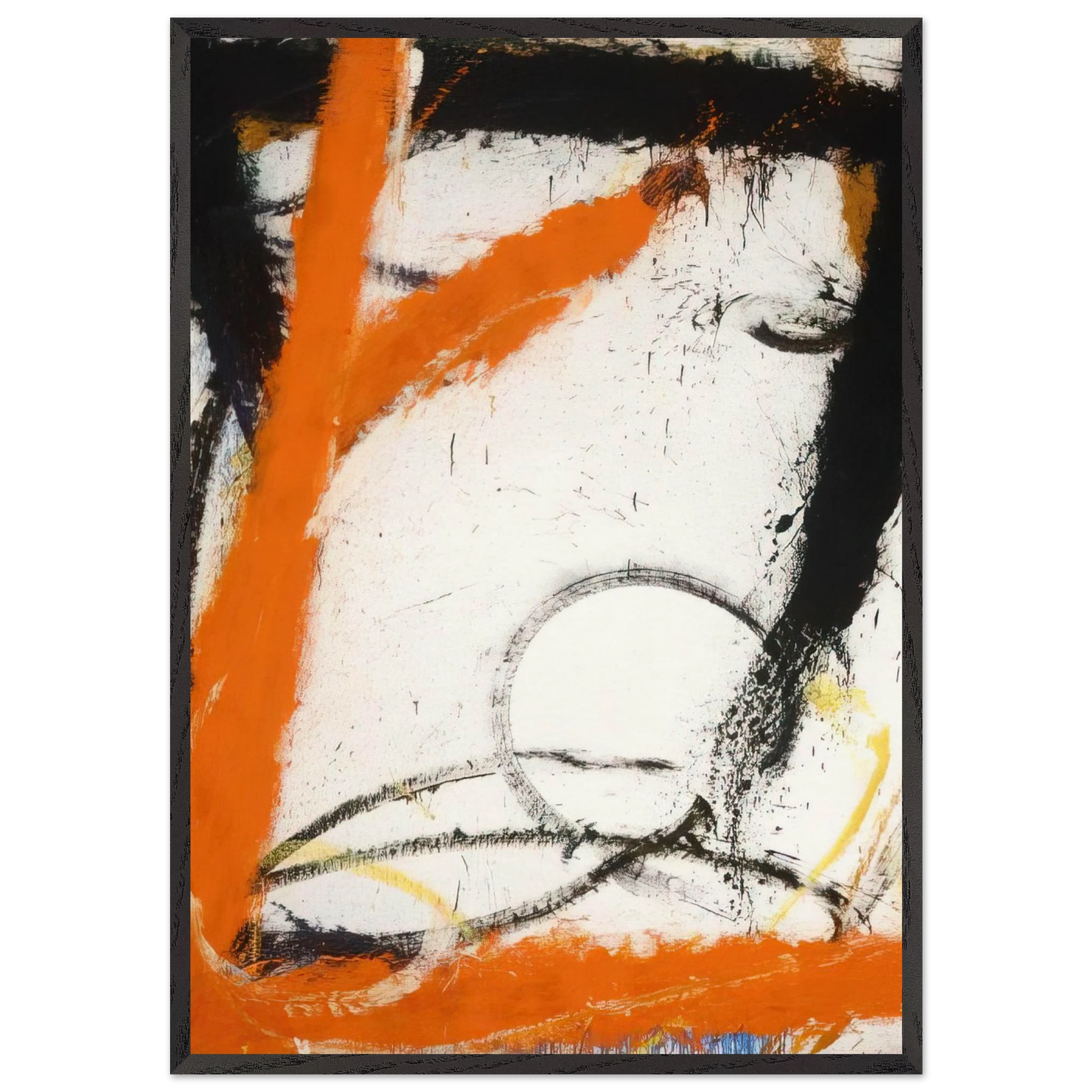 Waterloo - 1965 - Norman Bluhm 70x100 cm / 28x40 inches Framed Art Print – Black Wooden Frame