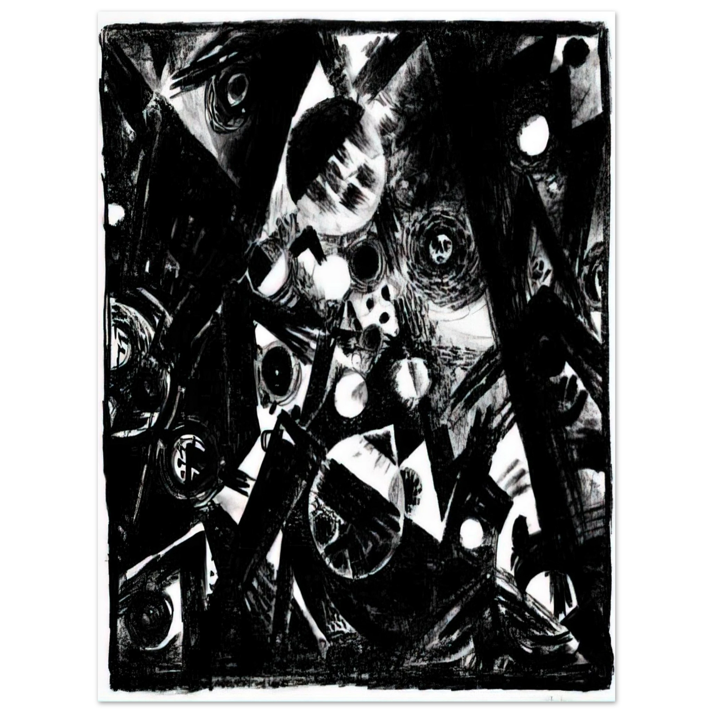 Johannes Itten - Komposition - 1919 75x100 cm / 30x40inches Fine Art Poster