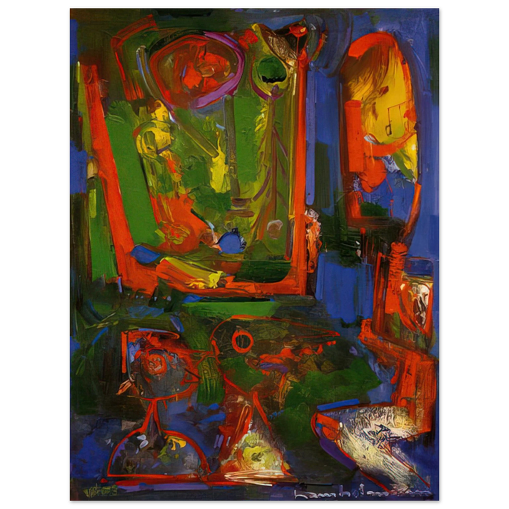Hans Hofmann - Asklepois 75x100 cm / 30x40inches Fine Art Poster
