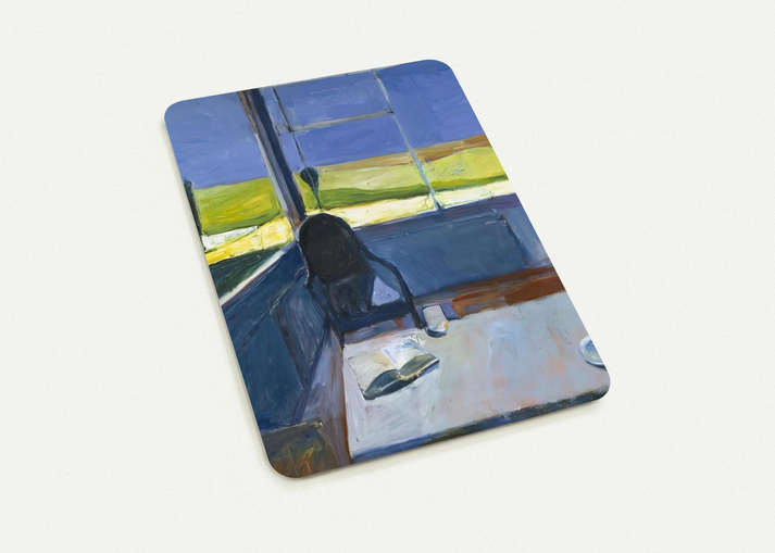 Interior with Book By Richard Diebenkorn Pack of 10 Post Cards | Richard Diebenkorn Post Cards | A6 (10.5 x 14.8 cm) - 4.1 x 5.8 inches