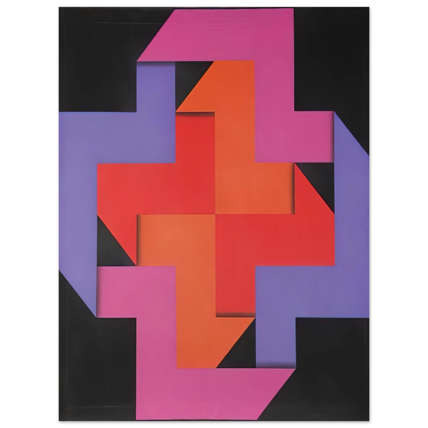 Omar Rayo - Tibacuy - 1969 75x100 cm / 30x40inches Fine Art Poster