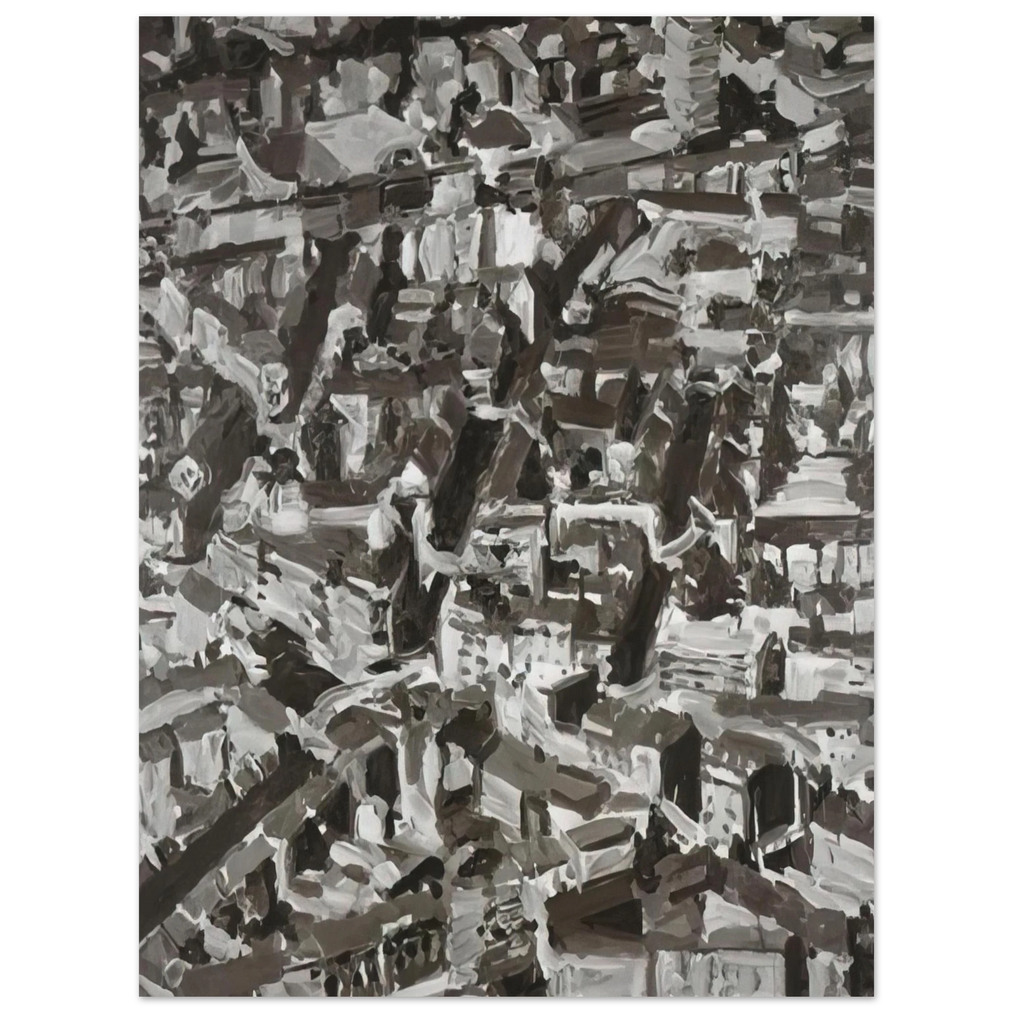 Gerhard Richter - TOWNSCAPE D 1968 75x100 cm / 30x40inches Fine Art Poster