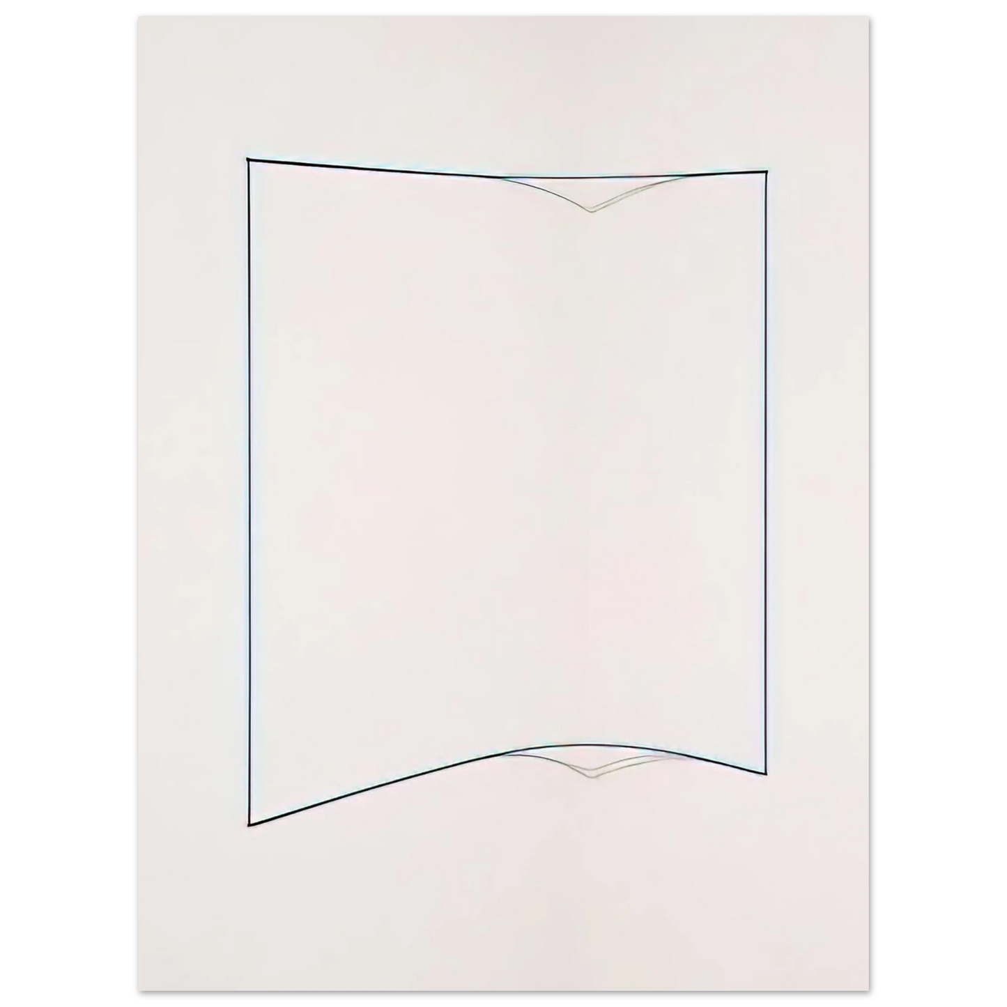 Fred Sandback - Blue Day-glo Corner Piece - 1968 75x100 cm / 30x40inches Fine Art Poster