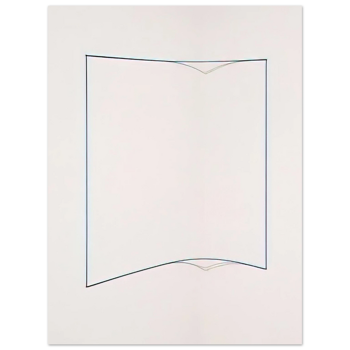Fred Sandback - Blue Day-glo Corner Piece - 1968 75x100 cm / 30x40inches Fine Art Poster