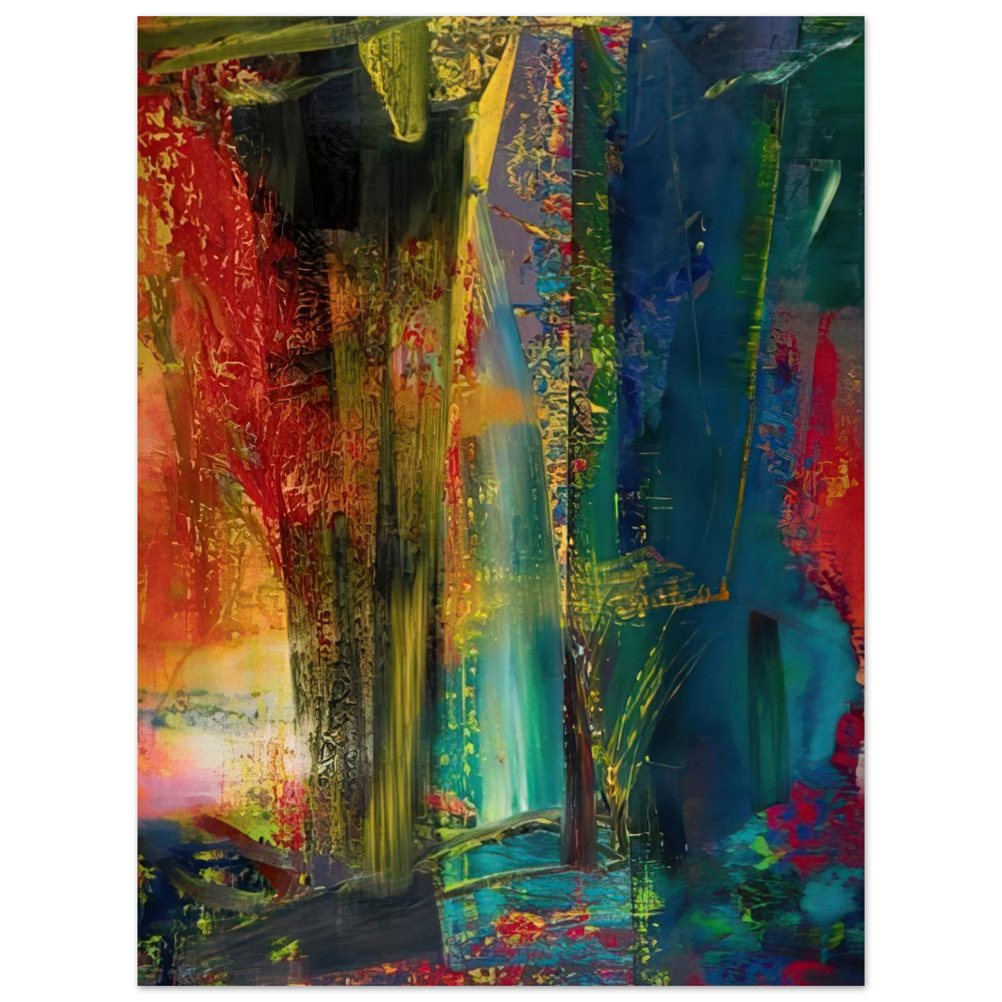 Gerhard Richter - ABSTRACT PAINTING 599 1986 75x100 cm / 30x40inches Fine Art Poster