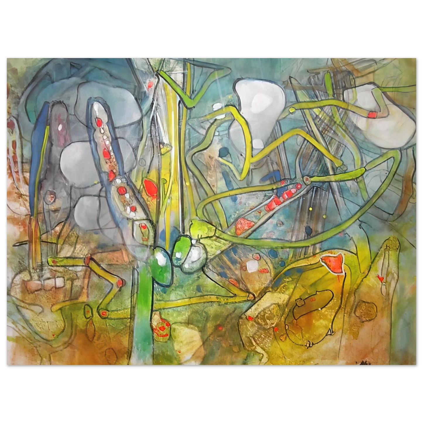 Roberto Matta - ATLAS DE MEDICATION 75x100 cm / 30x40inches Fine Art Poster