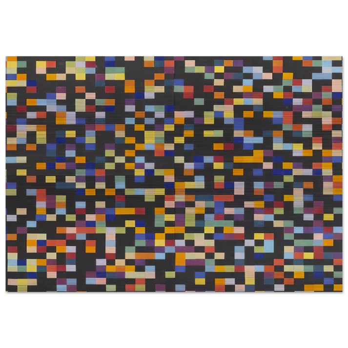 Spectrum Colors Arranged by Chance VI - Ellsworth Kelly Brushed Aluminum Print - 70x100 cm / 28x40 inches | Ellsworth Kelly Aluminum Print | Ellsworth Kelly Prints