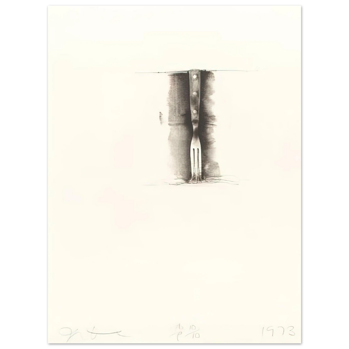 Jim Dine - UNTITLED FROM TEN WINTER TOOLS 1973 8 75x100 cm / 30x40inches Fine Art Poster