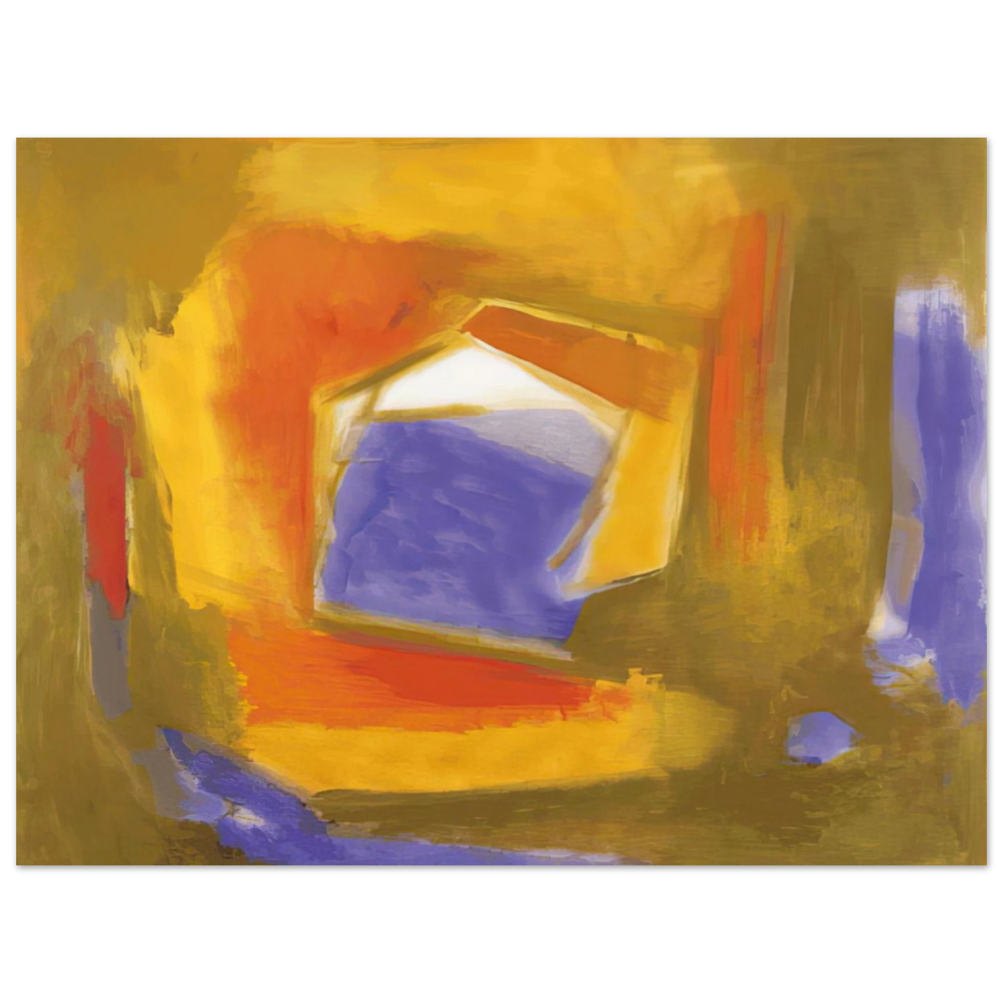 Esteban Vicente - UNTITLED 1990 75x100 cm / 30x40inches Fine Art Poster