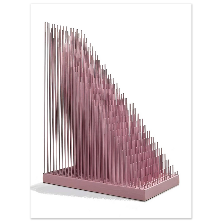 Jesus Rafael Soto - PROGRESION ROSA 75x100 cm / 30x40inches Fine Art Poster