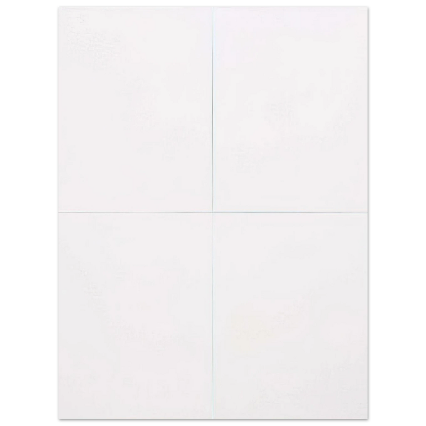 Robert Rauschenberg - WHITE PAINTING FOUR PANEL 1951 75x100 cm / 30x40inches Fine Art Poster