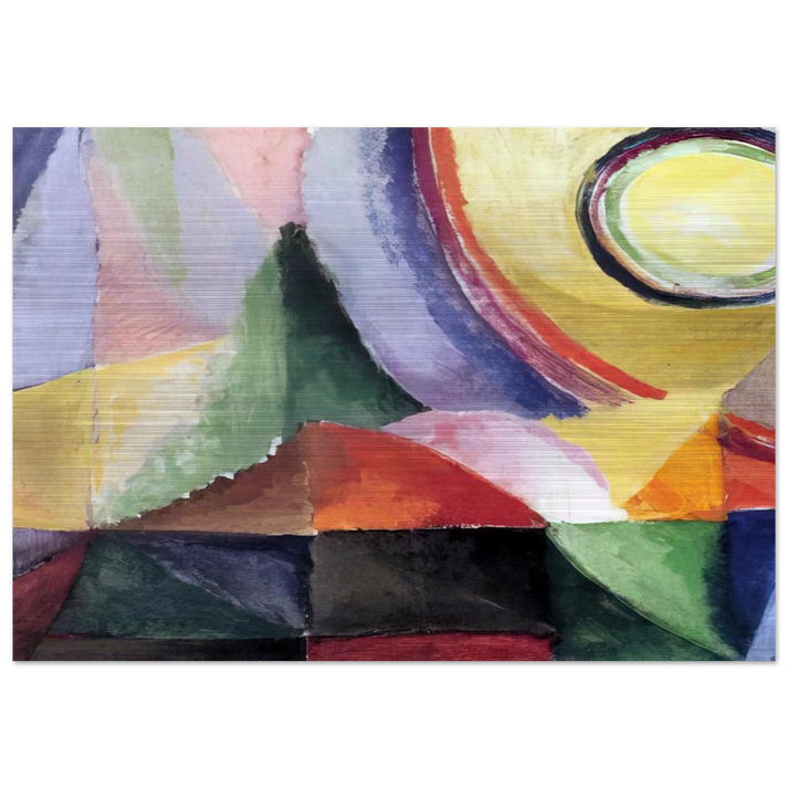 ELECTRIC PRISMS - Sonia Delaunay Brushed Aluminum Print - 70x100 cm / 28x40 inches | Sonia Delaunay Aluminum Print | Sonia Delaunay Prints
