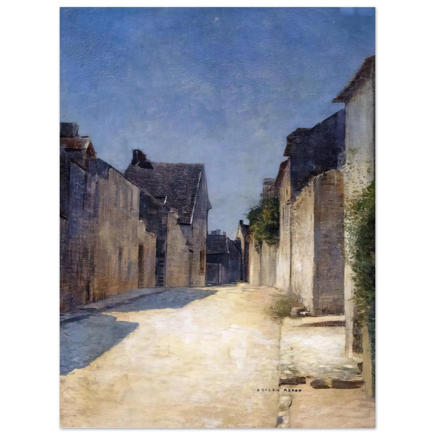 Odilon Redon - STREET IN SAMOIS 1888 75x100 cm / 30x40inches Fine Art Poster