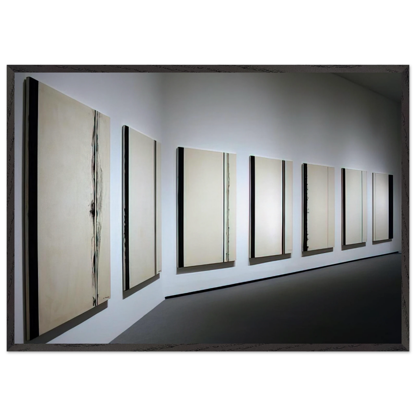 Stations of the Cross 1958 1966 - Barnett Newman 70x100 cm / 28x40 inches Framed Art Print – Black Wooden Frame