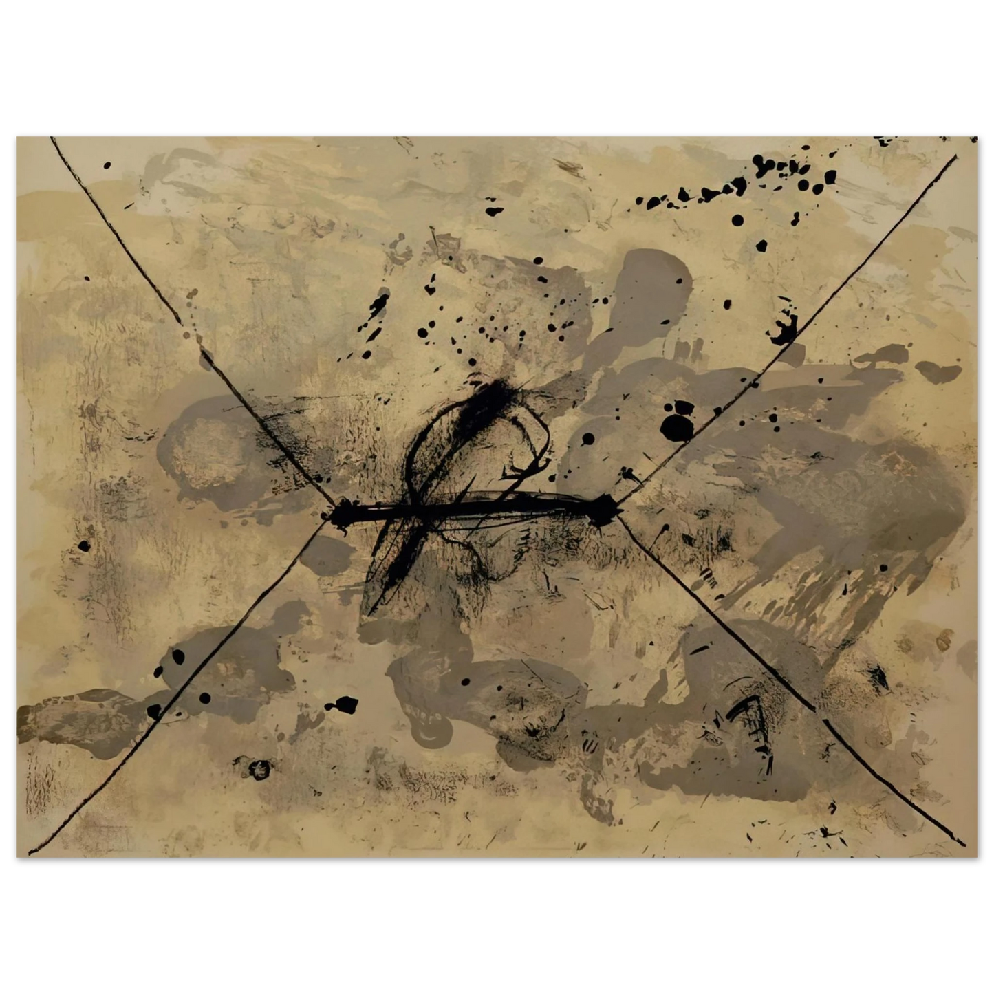 Antoni Tapies - L ENVELOPPE 1968 75x100 cm / 30x40inches Fine Art Poster