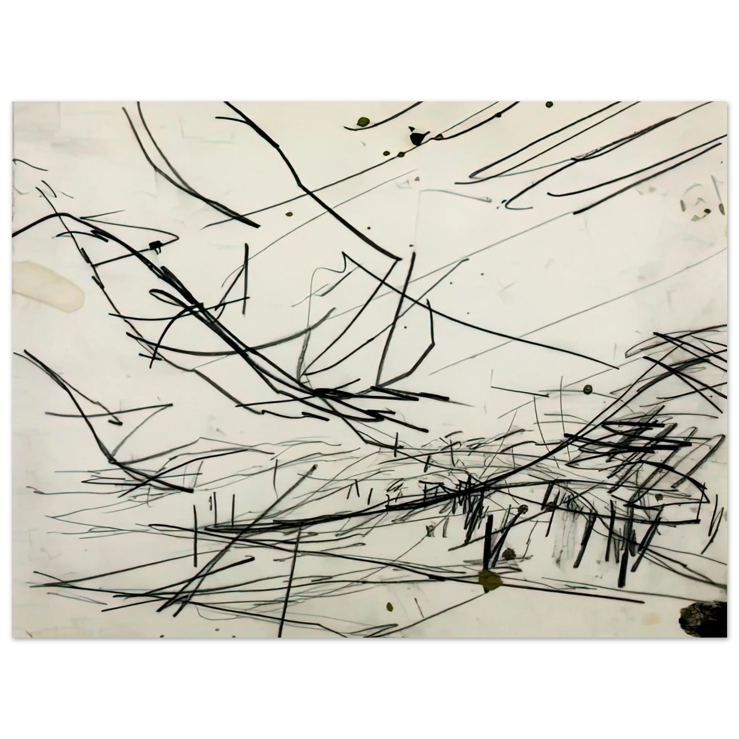 Frank Auerbach - WORKING DRAWING FOR PRIMROSE HILL 75x100 cm / 30x40inches Fine Art Poster