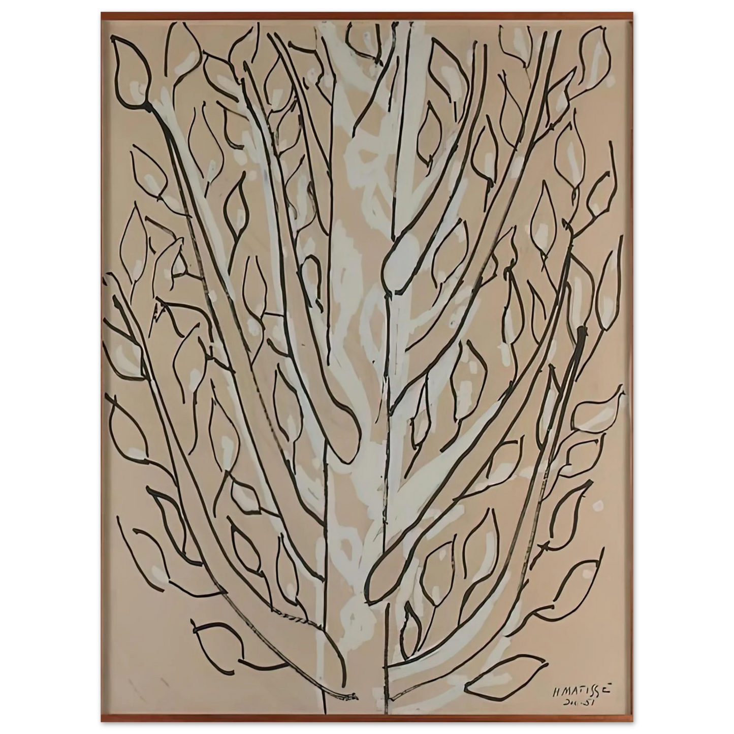 Henri Matisse - THE TREE 1951 75x100 cm / 30x40inches Fine Art Poster
