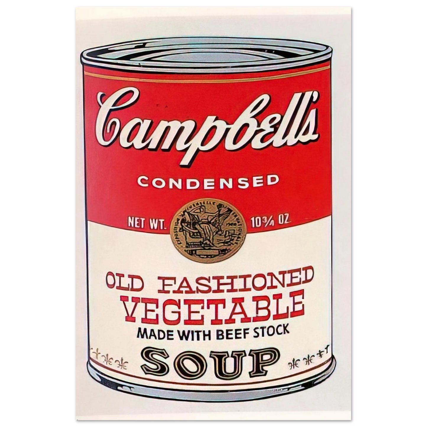 Andy Warhol - Campbell's Soup Can Old Fashioned Vegetable Fine Art Poster