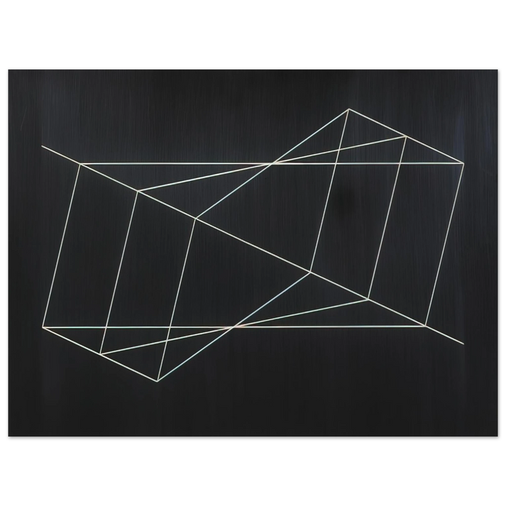 Josef Albers - TWISTED BUT STRAIGHT 1948 75x100 cm / 30x40inches Fine Art Poster