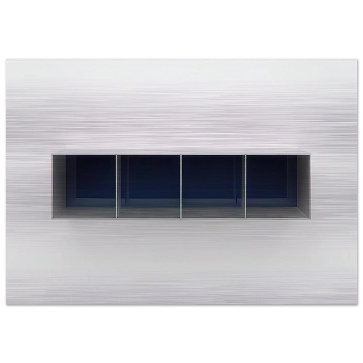 Untitled Menziken - 1988 - Donald Judd Brushed Aluminum Print - 70x100 cm / 28x40 inches | Donald Judd Aluminum Print | Donald Judd Prints