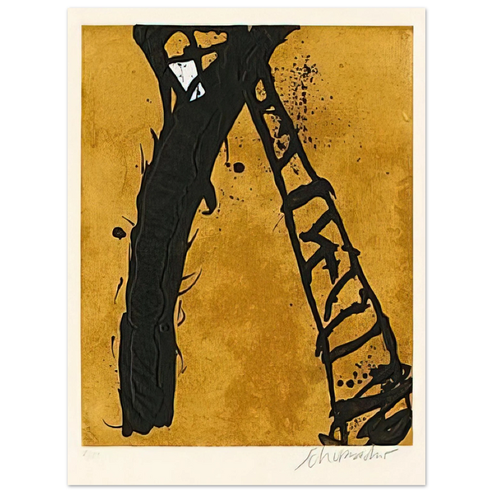 Emil Schumacher - 211990 - 1990 75x100 cm / 30x40inches Fine Art Poster