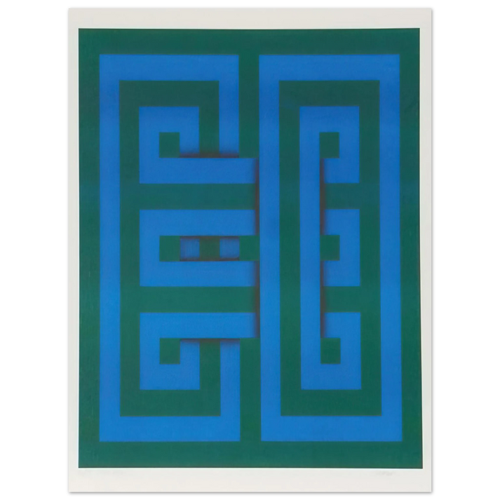 Omar Rayo - Saphan - 1969 75x100 cm / 30x40inches Fine Art Poster