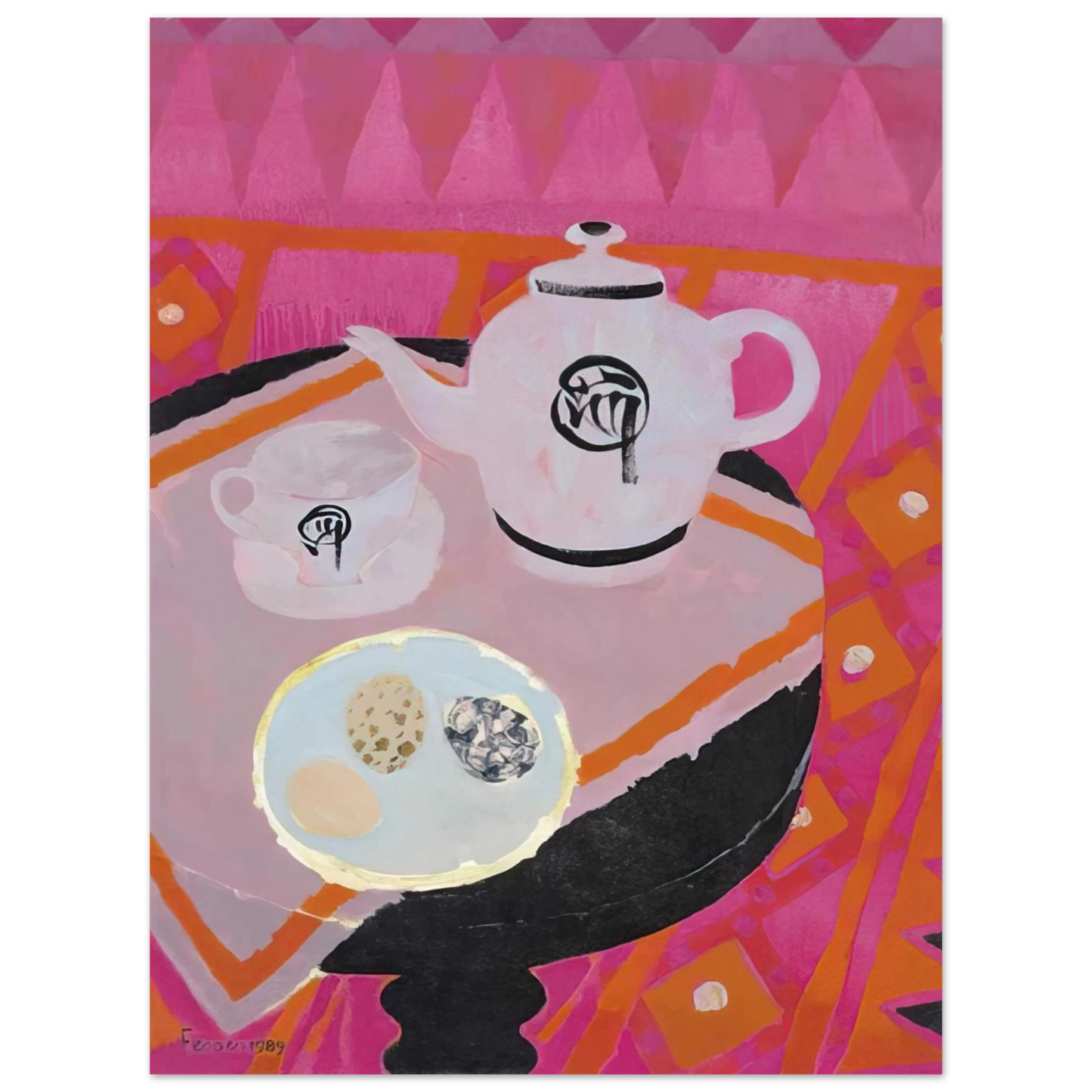 Mary Fedden - Chinese Teapot - 1989 75x100 cm / 30x40inches Fine Art Poster
