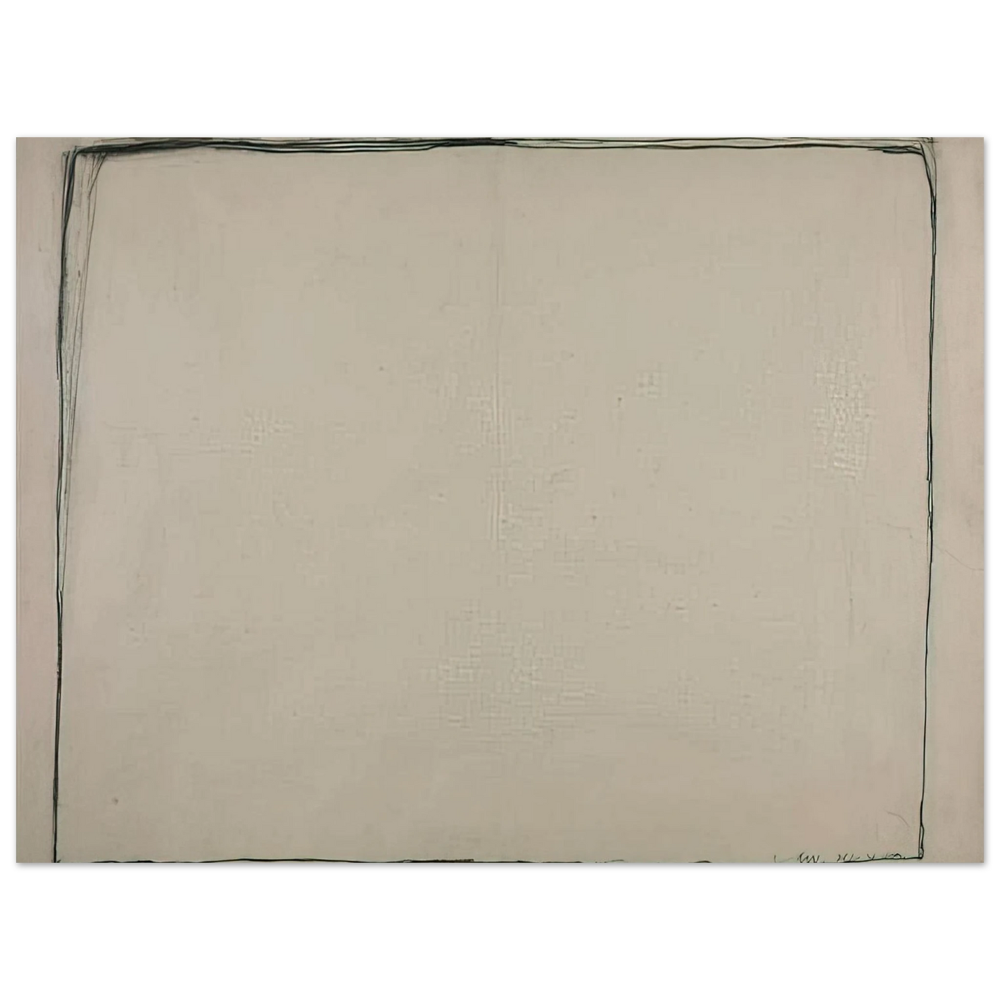 Bob Law - Drawing 24.4.60 - 1960 75x100 cm / 30x40inches Fine Art Poster