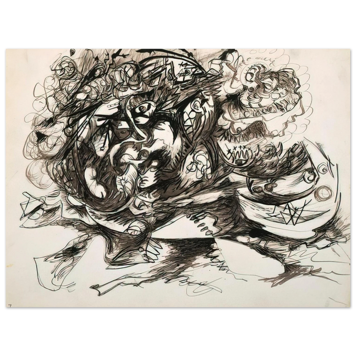 Jackson Pollock - UNTITLED O CONNOR THAW 771 75x100 cm / 30x40inches Fine Art Poster