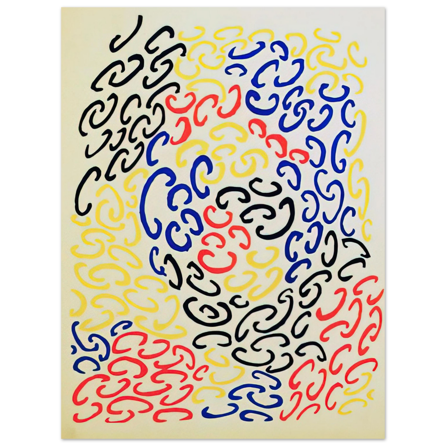 Sonia Delaunay - COMPOSITION 10 75x100 cm / 30x40inches Fine Art Poster