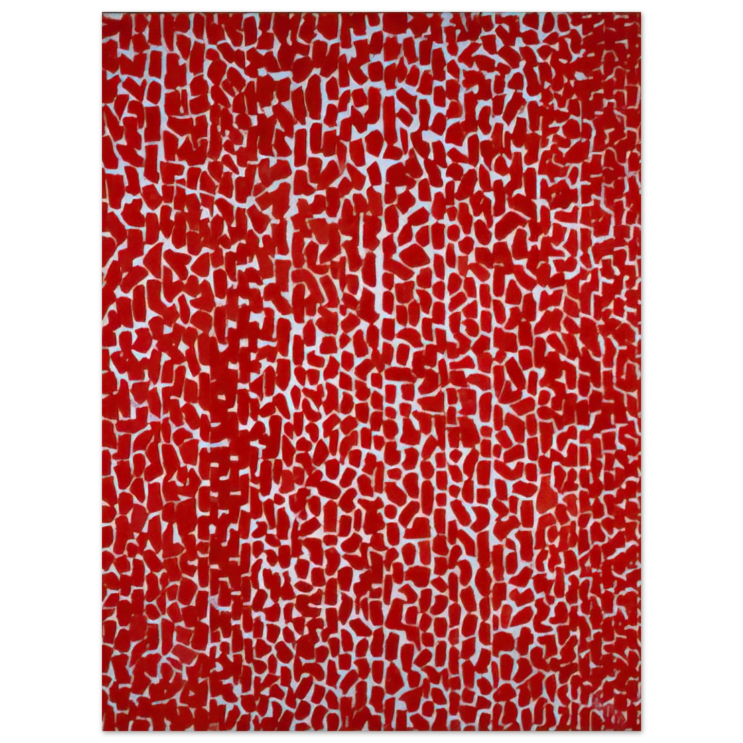 Alma Woodsey Thomas - RED ROSE CANTATA 1973 75x100 cm / 30x40inches Fine Art Poster